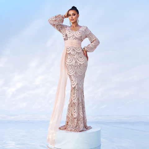 Abito da sera lungo VERSIONE MODA MARE MILANO FORTUAL
